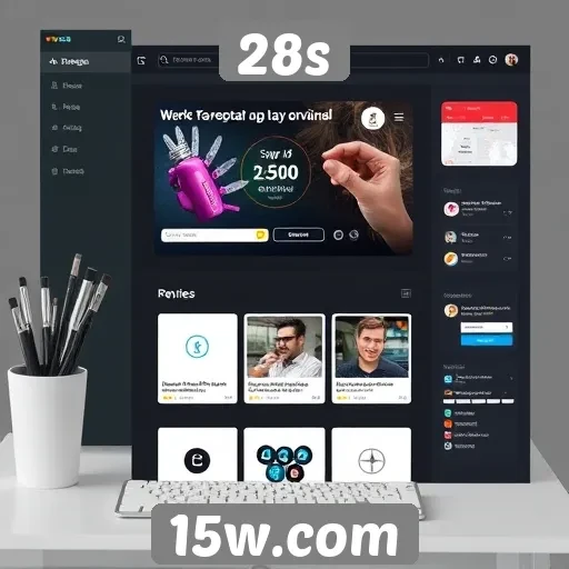 Análise da interface do usuário no site 28s